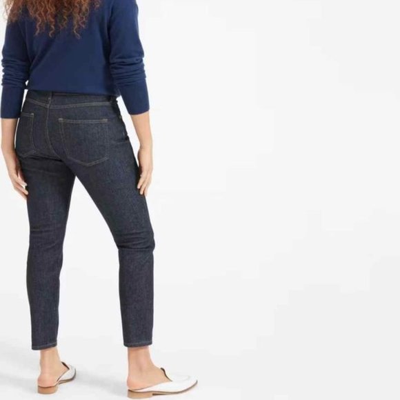 BNWT Everlane Mid Rise Skinny Denim - Dark Indigo Ankle Size 26 - Picture 4 of 4